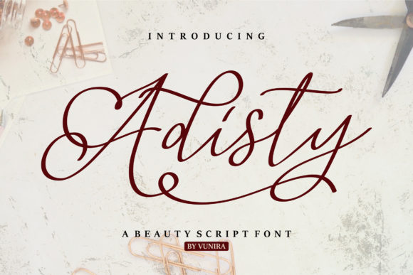 Adisty: A Handwritten Font for Creative Makers