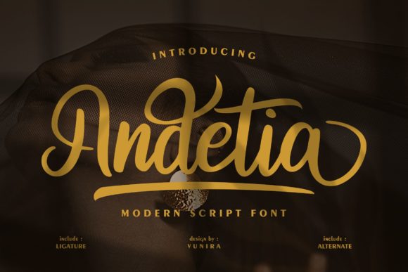 Andetia: A Bold Handwritten Font