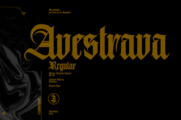 Avestrava: Bold Blackletter for Impactful Design