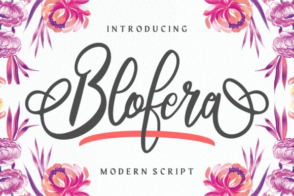 Blofera: A Delicate Script for Elegant Design