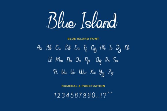 Blue Island Font for Business