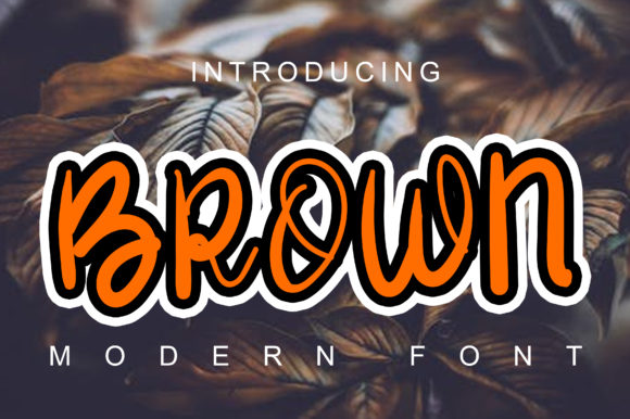 Brown: A Script Handwritten Font