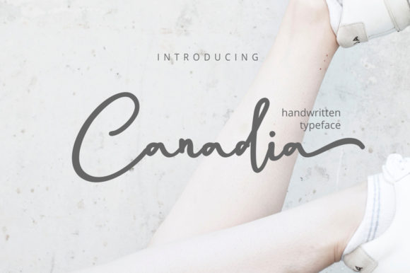 Canadia: A Handwritten Font for Elegant Design