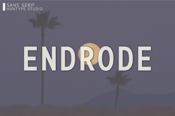 Endrode: A Modern Sans Serif for Web Design