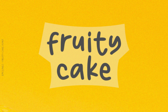 Fruity Cake Font: Playful & Professional