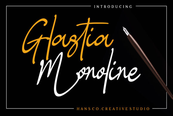 Glastia Monoline Font for Impactful Design