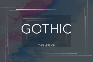 Gothic Thin: A Modern Sans Serif for Creative Projects