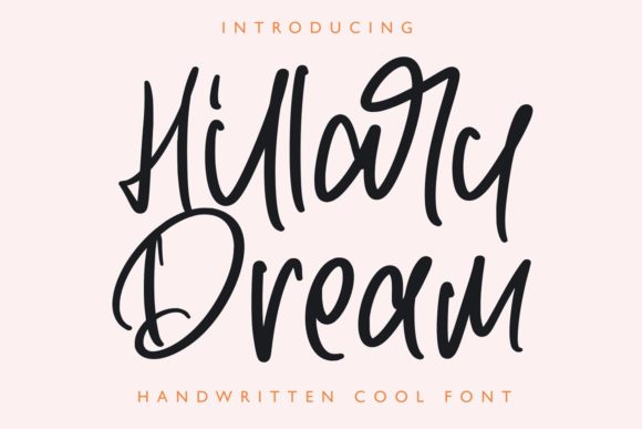 Hillary Dream Font: A Stylish Touch for Design Projects