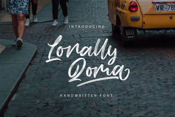 Lonally Qoma: A Handwritten Font for Elegant Design