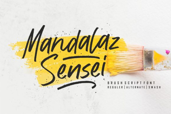 Mandalaz Sensei: A Bold Handwritten Font