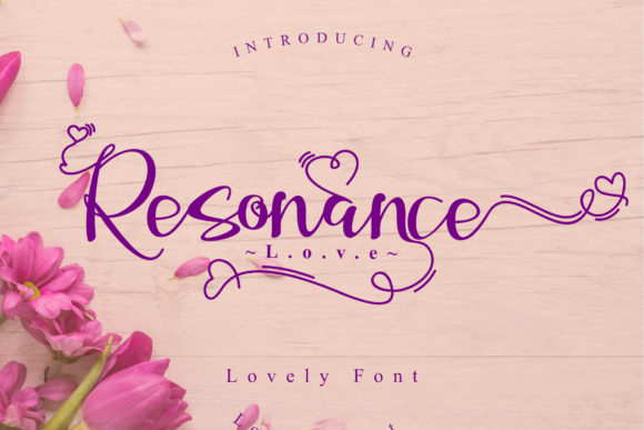 Resonance Love: A Romantic Font for Digital Campaigns