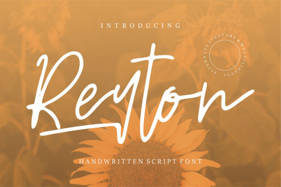 Reyton: A Handwritten Script Font for Creative Campaigns