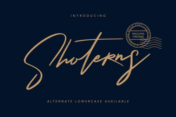 Shoterns: A Script Font for Web Design